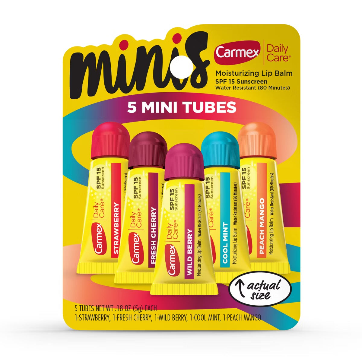 Carmex - Daily Care Mini Moisturizing Lip Balm Assorted Flavors
