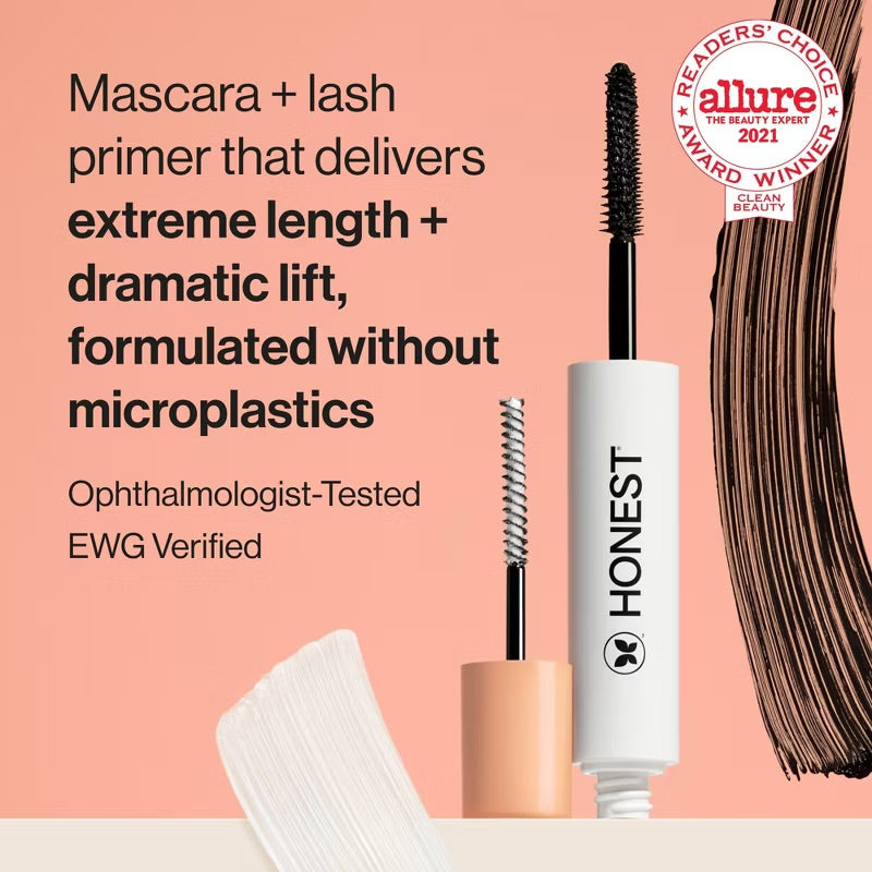 Honest Beauty Extreme Length 2-in-1 Mascara and Lash Primer with Jojoba Esters **BAJO-PEDIDO**