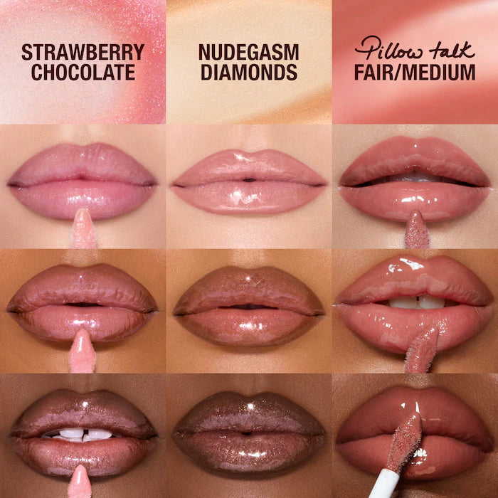 Charlotte Tilbury  Mini Big Lip Plumpgasm Plumping Lip Gloss Trio Makeup Gift Set **BAJO-PEDIDO**