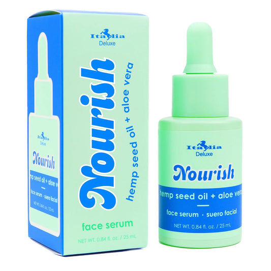 Italia Deluxe - Suero Facial Nourish Hemp Seen Oil + Aloe Vera