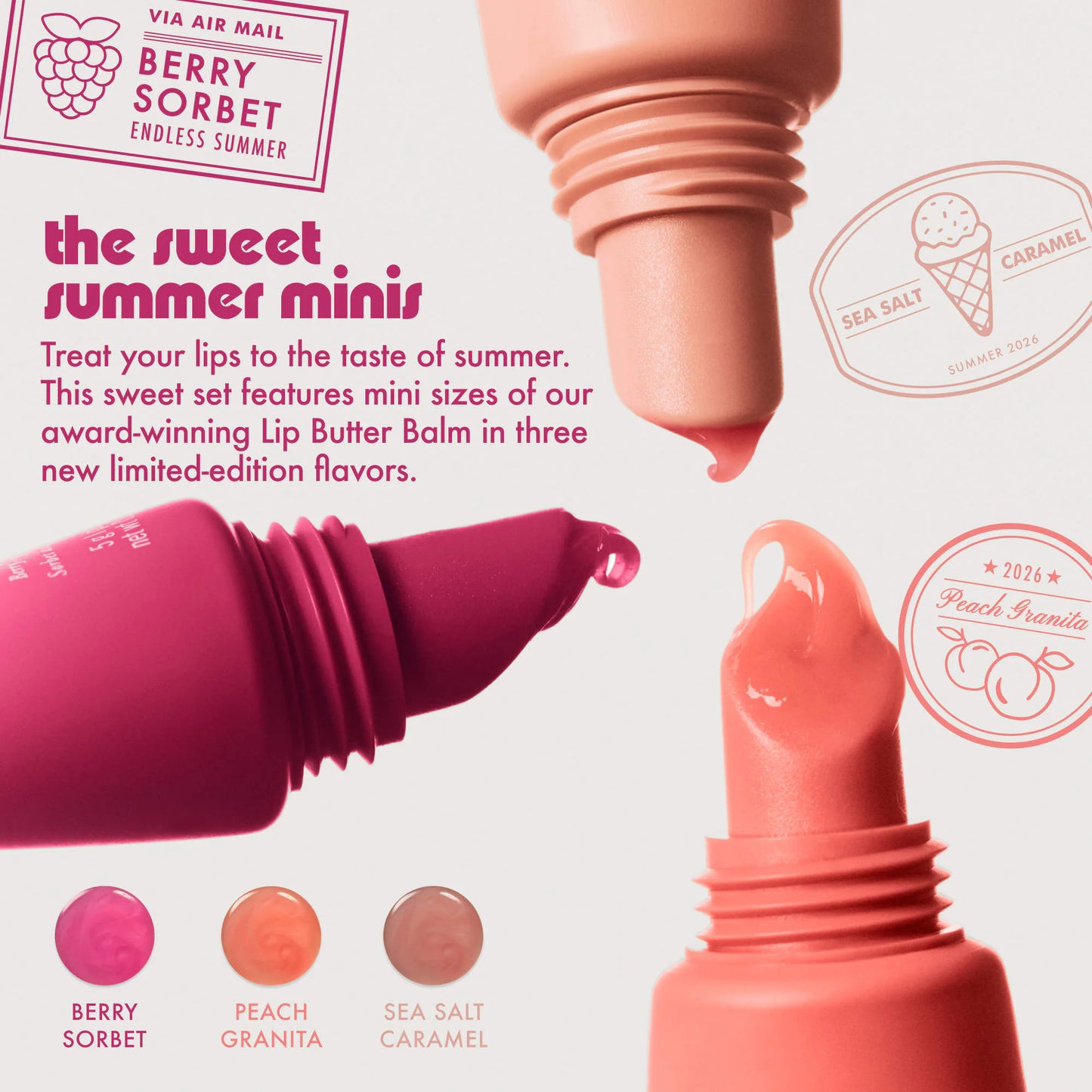 Summer Fridays - The Sweet Summer Minis Lip Butter Balm Trio Set