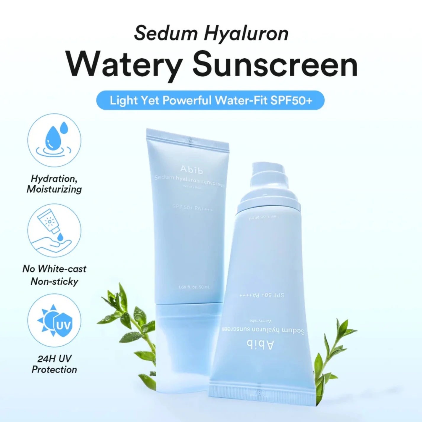Abib - Sedum Hyaluron Sunscreen Watery Tube