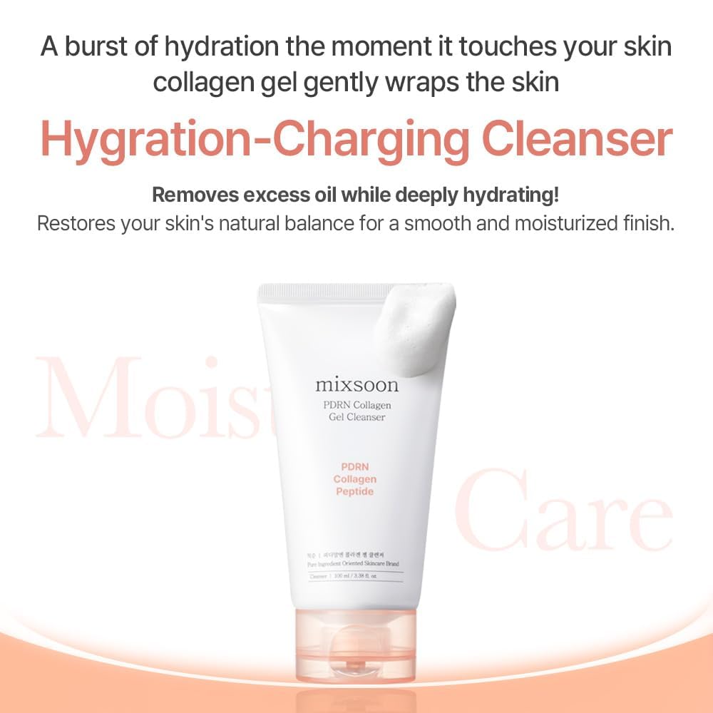 Mixsoon - Limpiador PDRN Collagen Gel Cleanser