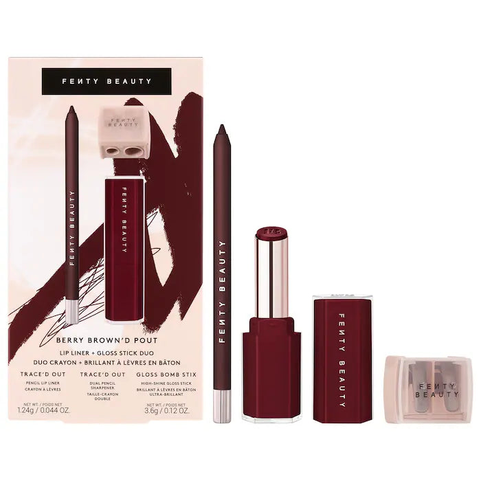Fenty Beauty by Rihanna - Berry Brown'd Pout Lip Liner + Gloss Stick Duo **BAJO-PEDIDO**