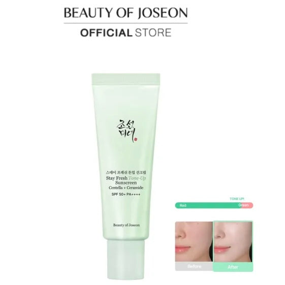 Beauty Of Joseon - Stay Fresh Tone-Up Sunscreen Centella + Ceramide SPF 50+ PA++++ Green