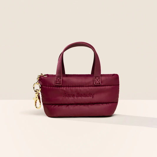 Rare beauty - Mini Puffy Tote Keychain - Merlot **BAJO-PEDIDO**
