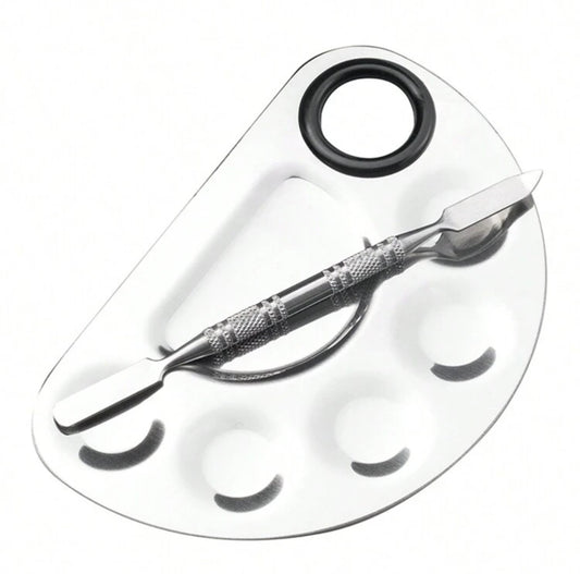 Paleta Mezcladora + Espatula de Acero Inoxidable