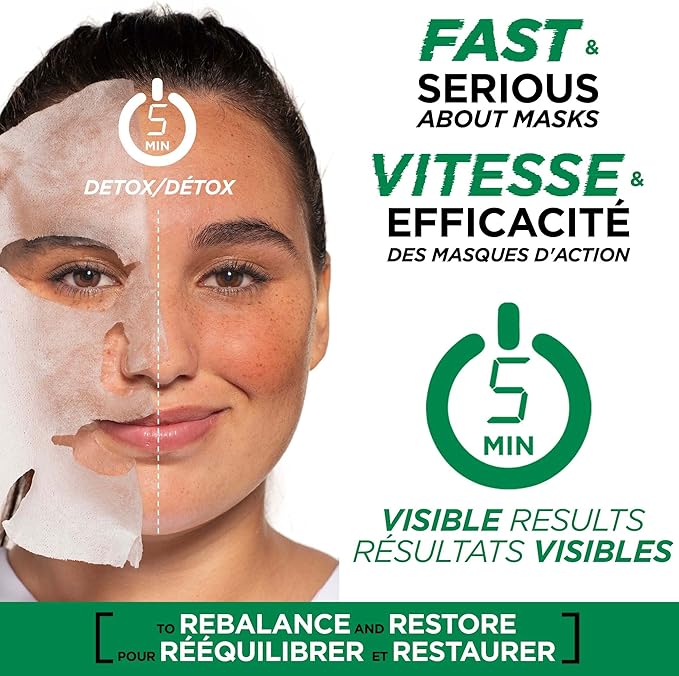 Garnier - 2% Niacinamide + Kale Balancing Ampoule Sheet Mask