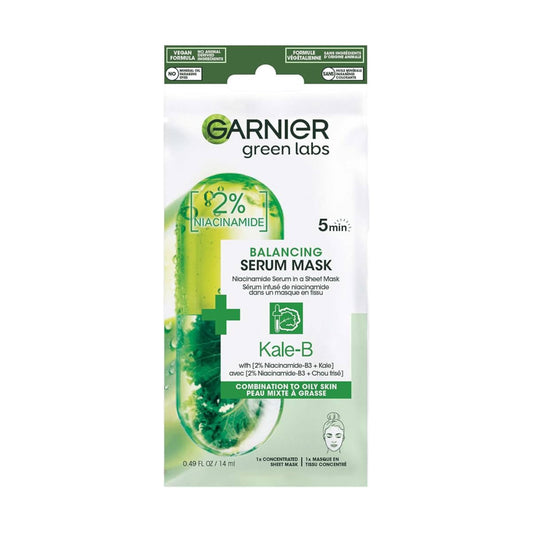 Garnier - 2% Niacinamide + Kale Balancing Ampoule Sheet Mask