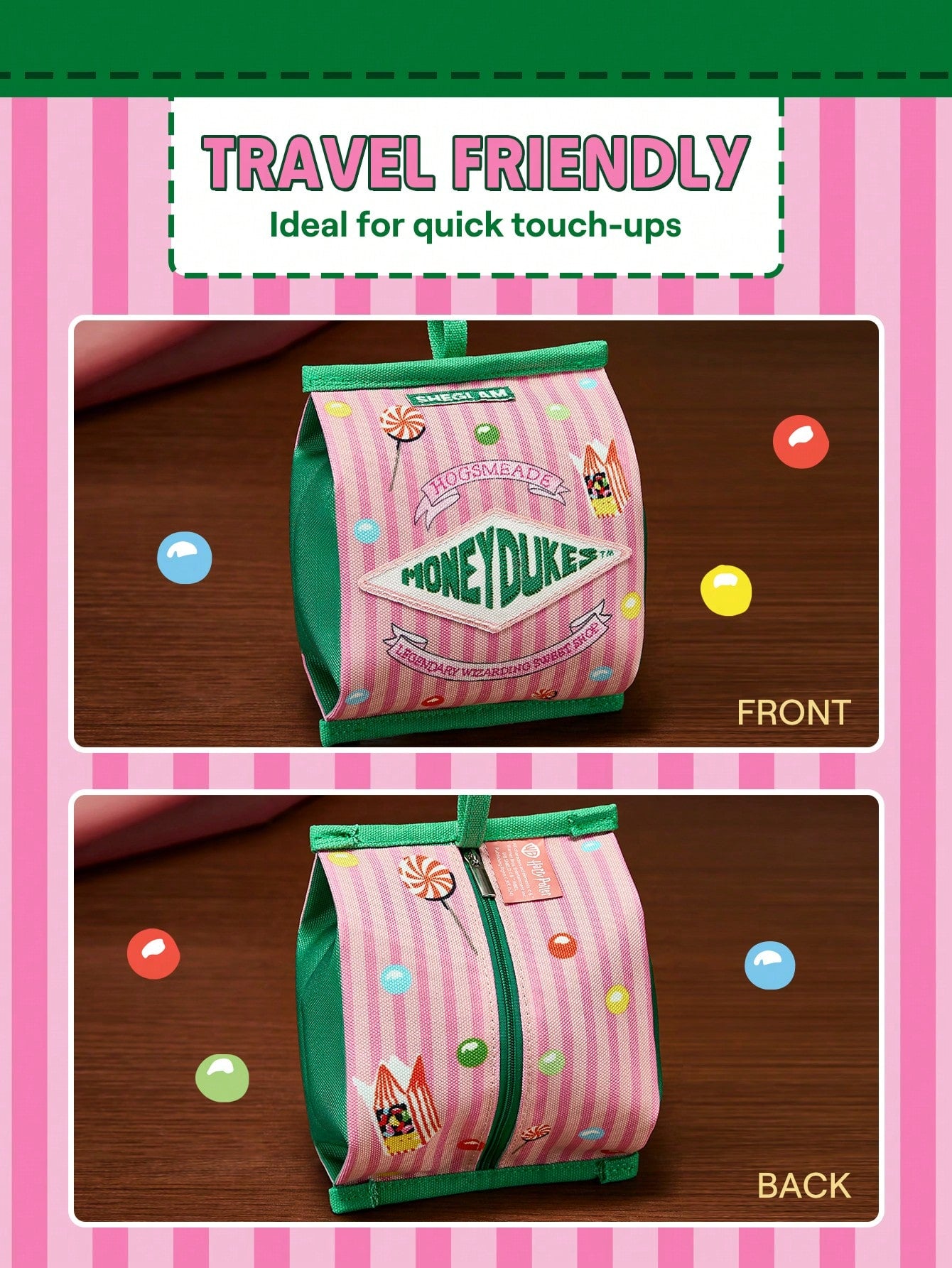 Sheglam - Harry Potter™ Sweet Shop Makeup Bag Valentine'S Day Decor Love Gift Winter Makeup Party Beach Travel Holiday