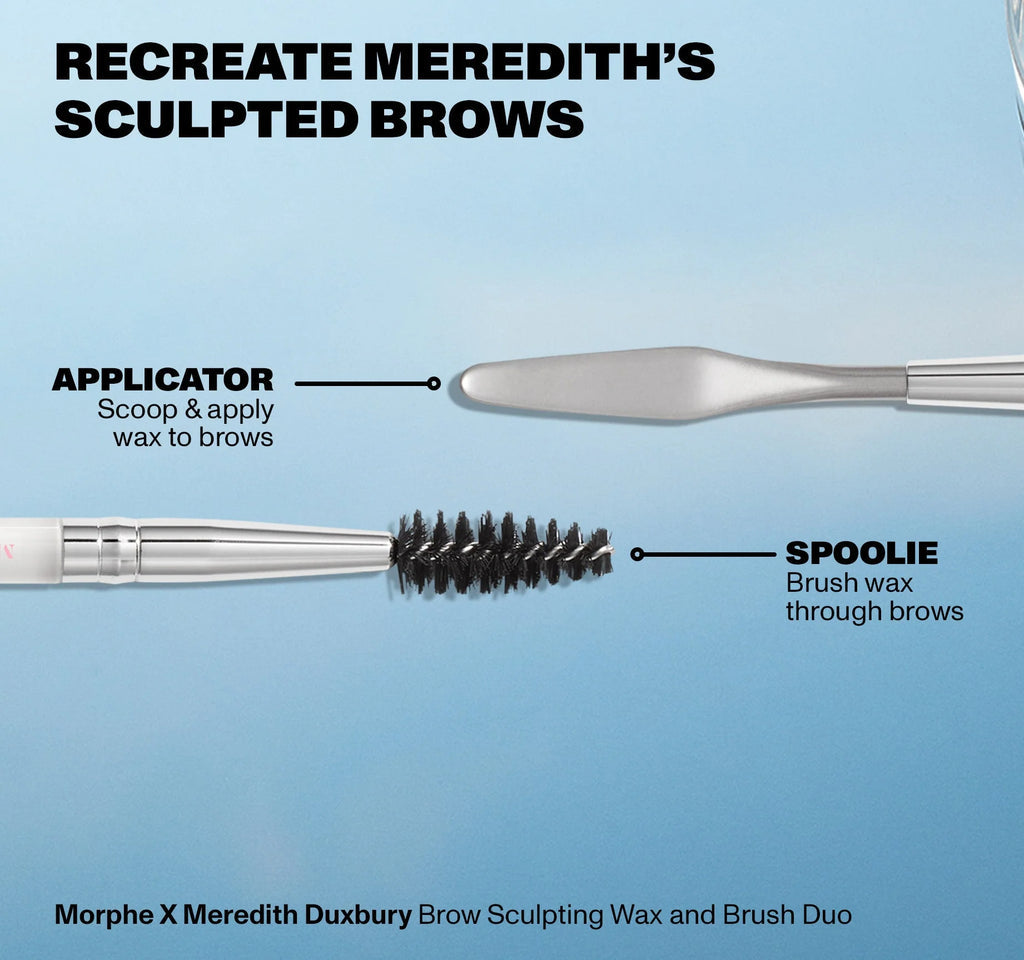 ✨ Morphe X Meredith Duxbury - Gel de Cejas Brow Sculpting Wax & Brush Duo