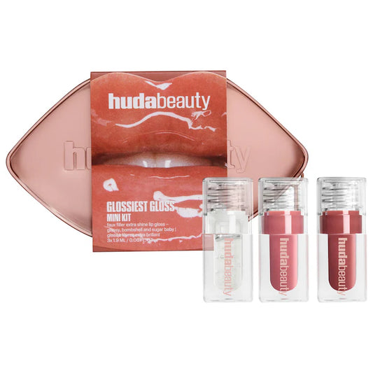 HUDA BEAUTY - Mini Glossiest Lip Gloss Set**BAJO-PEDIDO**