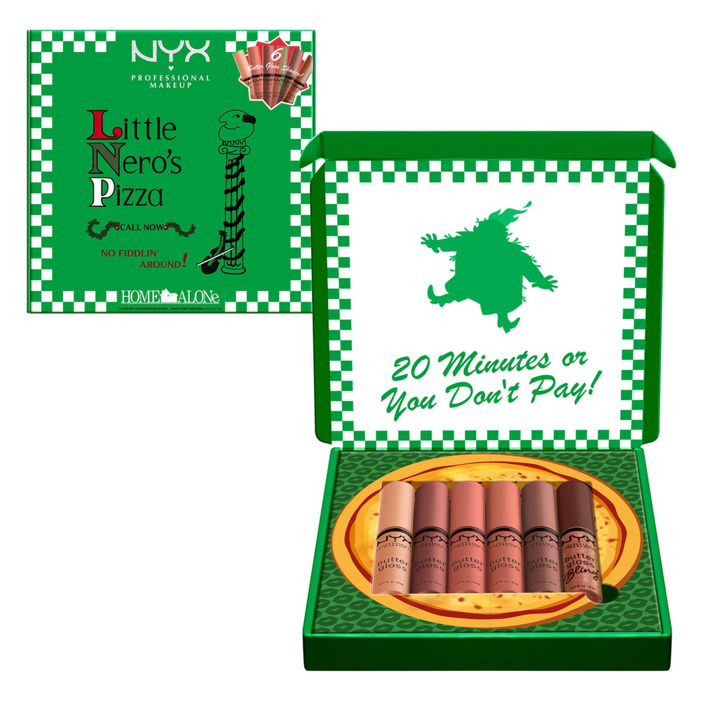 NYX -  Professional Makeup Home Alone Butter Gloss Pizza Vault, Nude