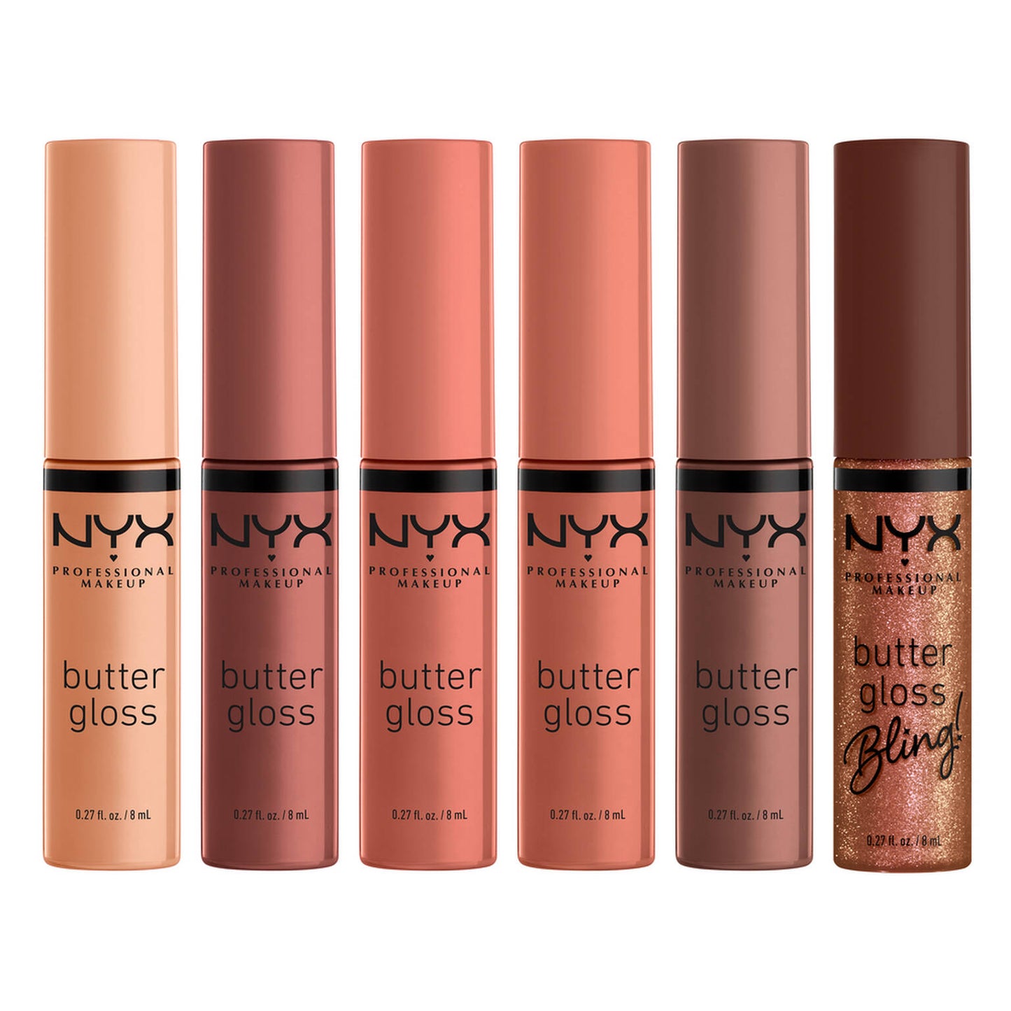 NYX -  Professional Makeup Home Alone Butter Gloss Pizza Vault, Nude