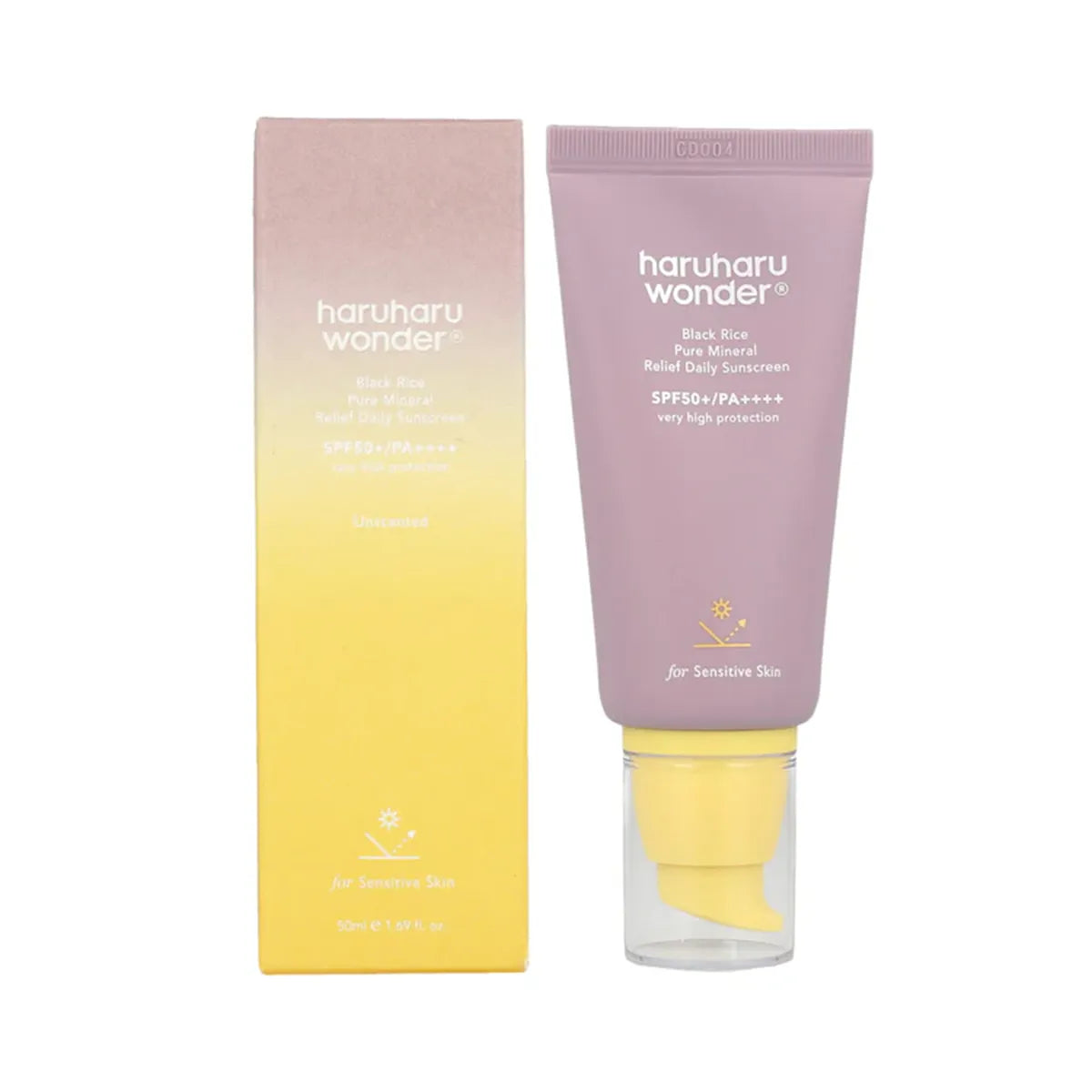Haruharu Wonder - Black Rice Pure Mineral Relief Daily Sunscreen SPF 50+ y PA++++