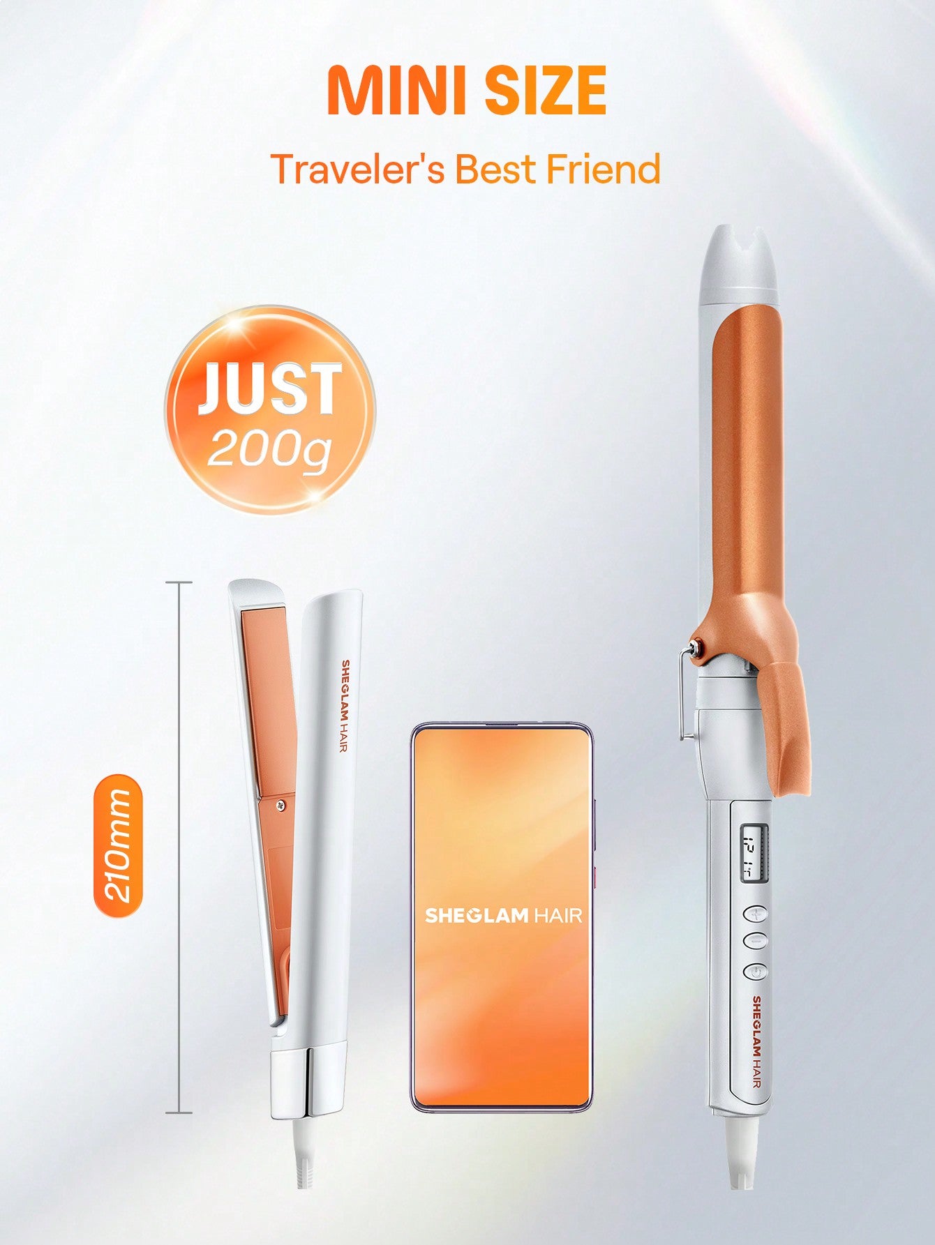 Sheglam - Mini Plancha Travel Buddy Mini Hair Straightener