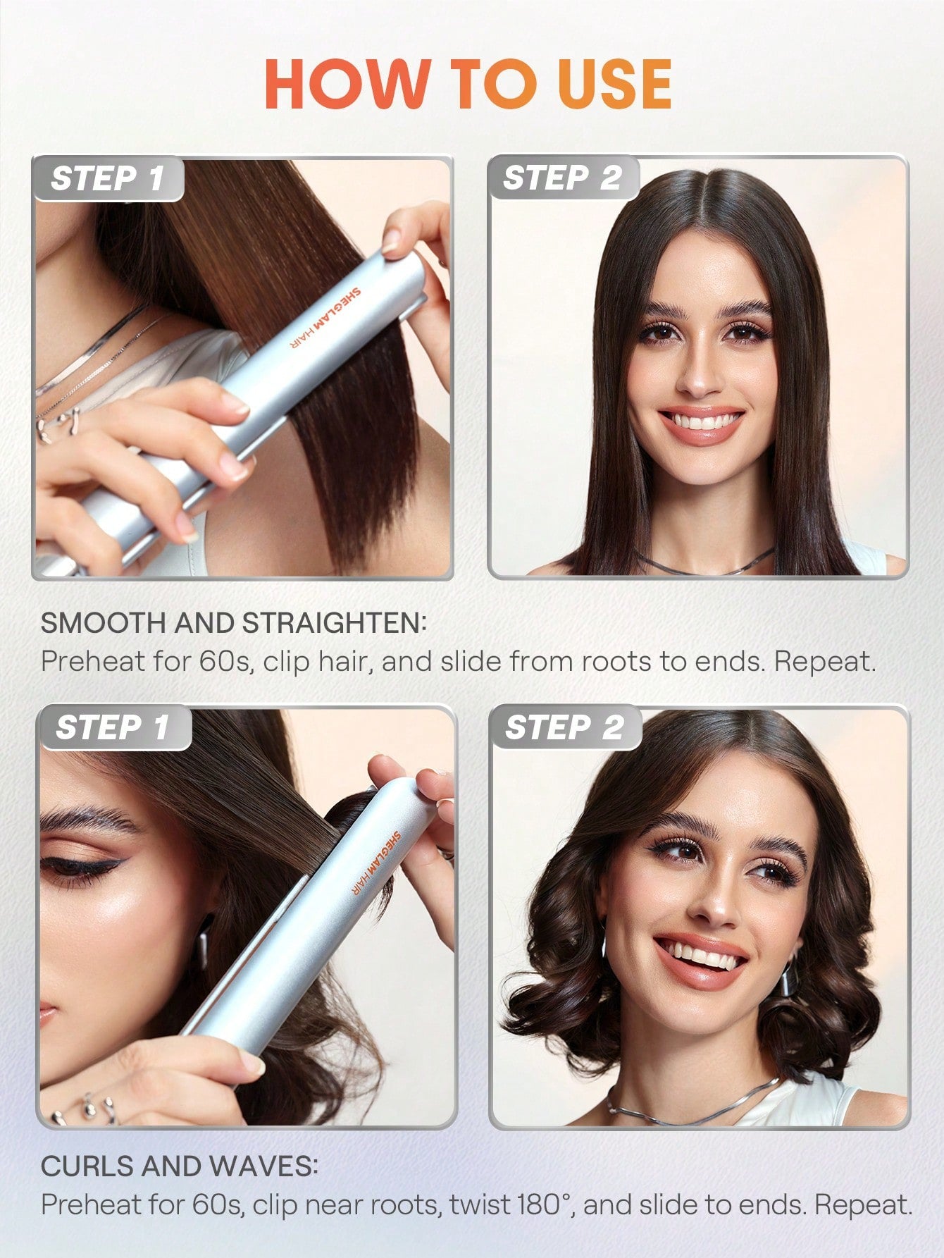 Sheglam - Mini Plancha Travel Buddy Mini Hair Straightener