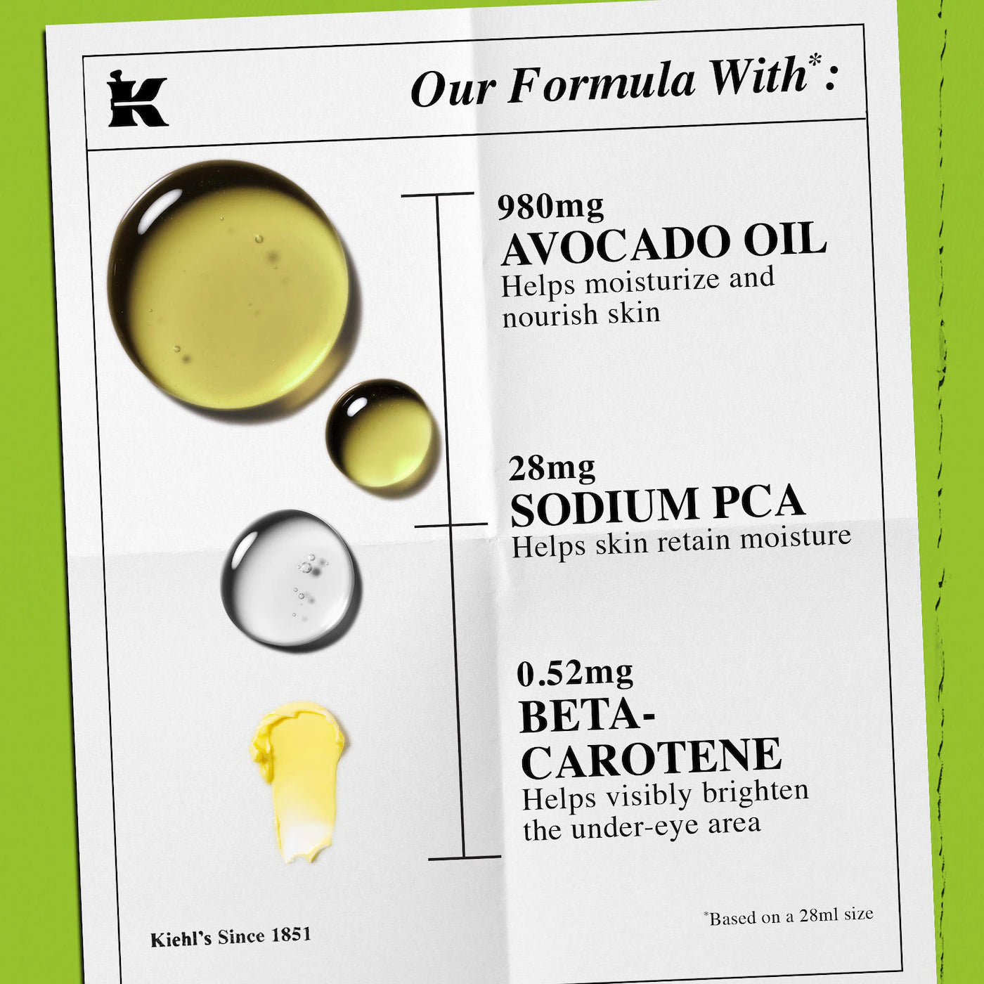 Kiehl's Since 1851  Mini Avocado Eye Cream for Brightening & Depuffing **BAJO-PEDIDO**