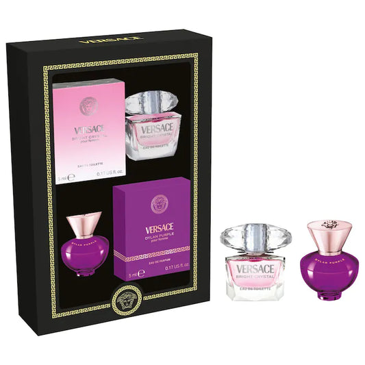 Versace - Set de perfume Mini Dylan Purple y Bright Crystal **BAJO PEDIDO**