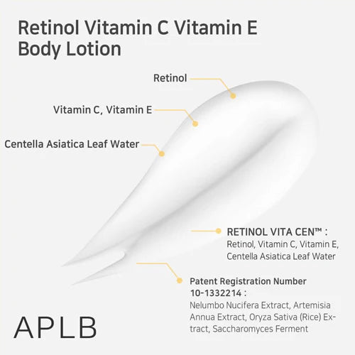 APLB - Retinol Vitamin C Vitamin E Body Lotion