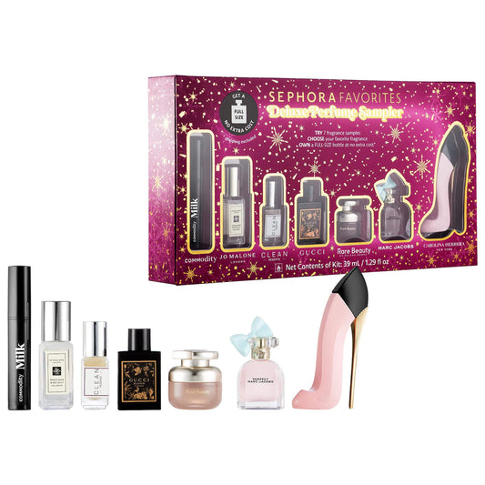 Sephora Favorites  Holiday Deluxe Perfume Sampler Set w/ Redeemable Voucher **BAJO PEDIDO**
