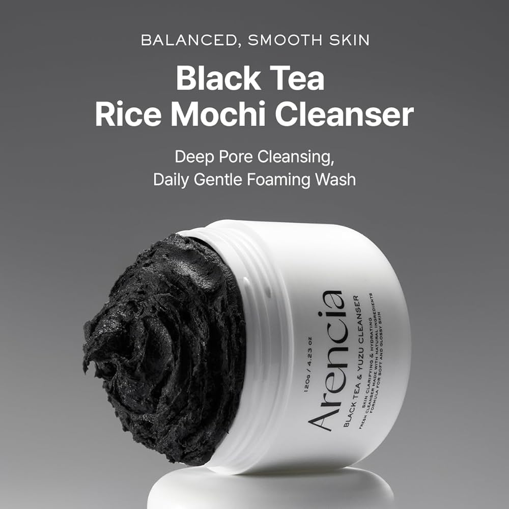 Arencia - Facial Black Tea Rice Mochi Cleanser