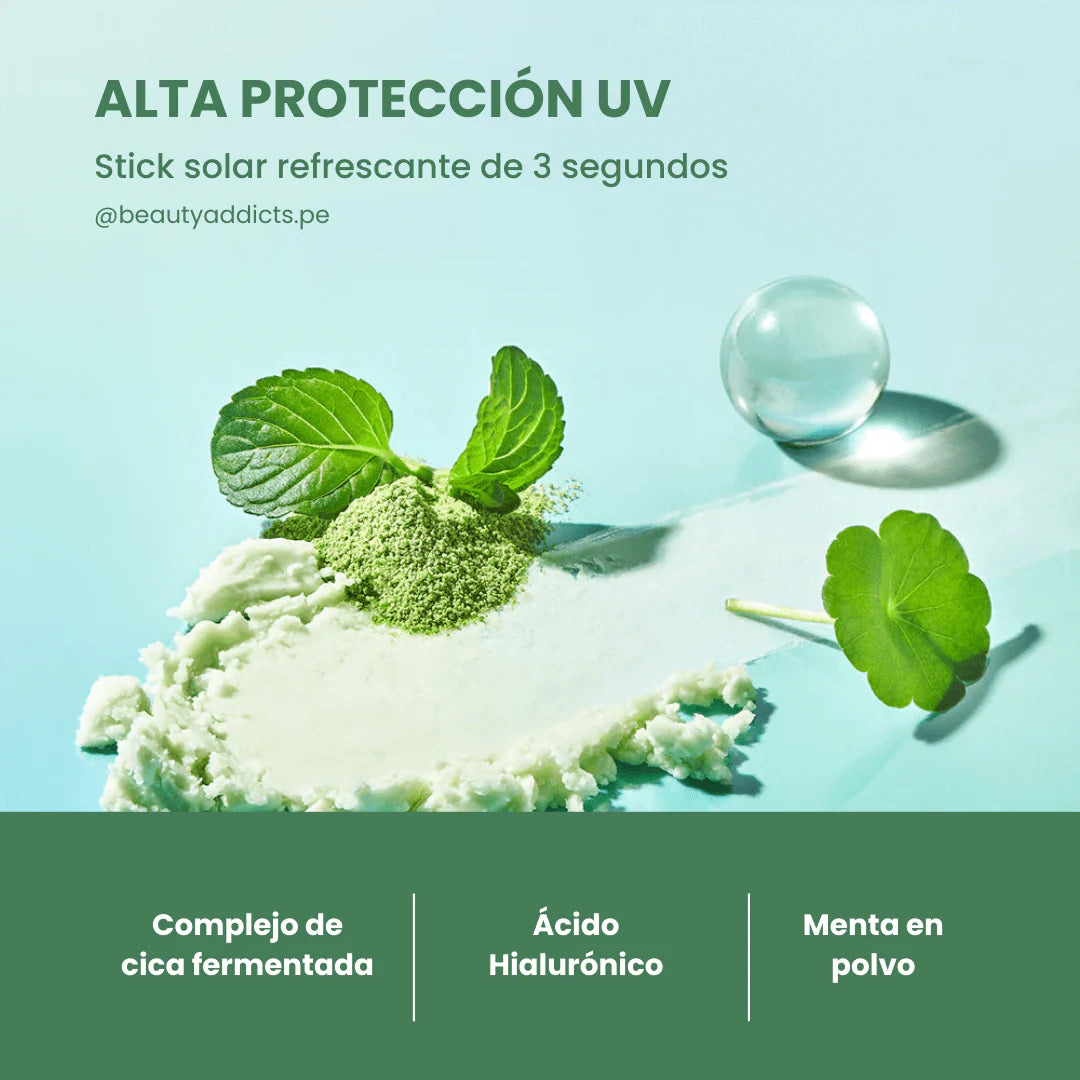 Tocobo - Protector Solar en Barra Cica Cooling Sun Stick SPF50+ PA++++ 18g