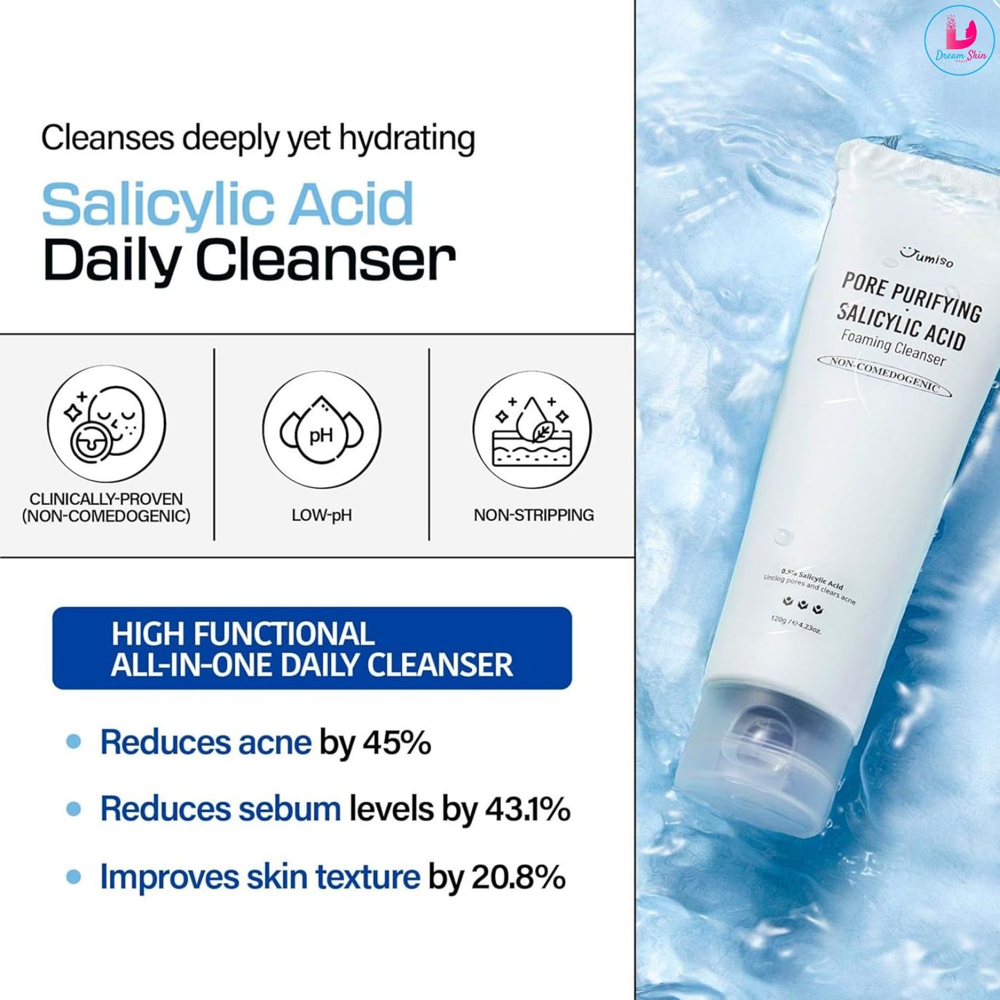 Jumiso - Pore Purifying Salicylic Acid Foaming Cleanser