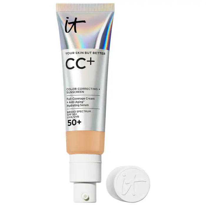 IT Cosmetics - CC+ Cream Full Coverage Color Correcting Foundation wit ...