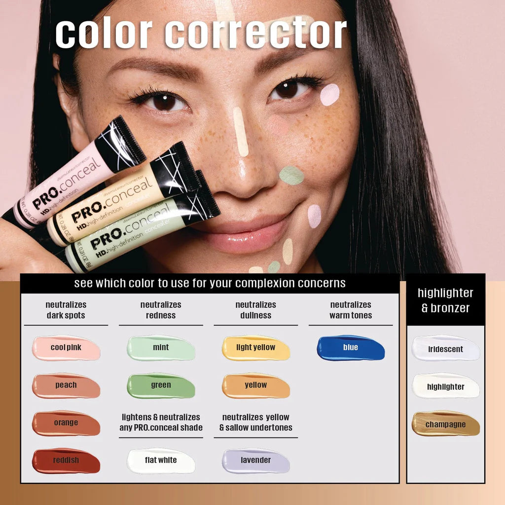 Pro Color Corrector Corrector Pro.conceal HD - L.A Girl β Issey-K Makeup