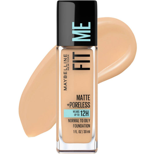 Maybelline - Fit Me Matte + Poreless Oil Free Liquid Foundation **BAJO-PEDIDO**