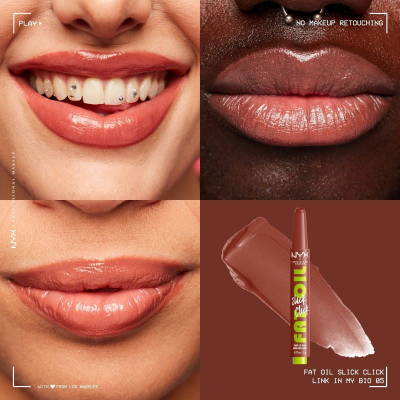 NYX - Professional Makeup - Fat Oil Slick Click Tinted Lip Balm **BAJO-PEDIDO**