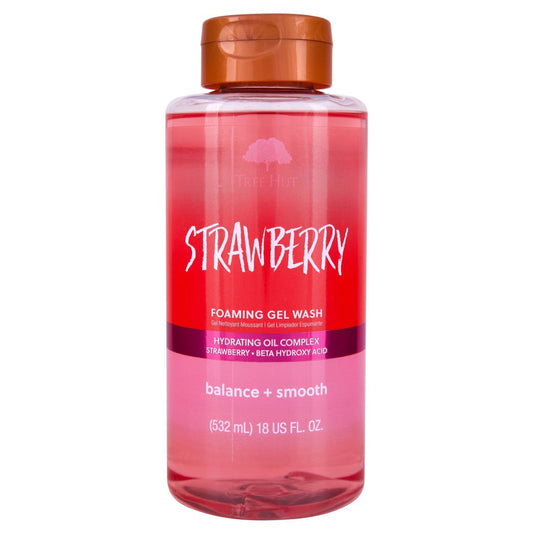 Tree Hut - Strawberry Foaming Gel Body Wash - 18 fl oz **BAJO-PEDIDO**