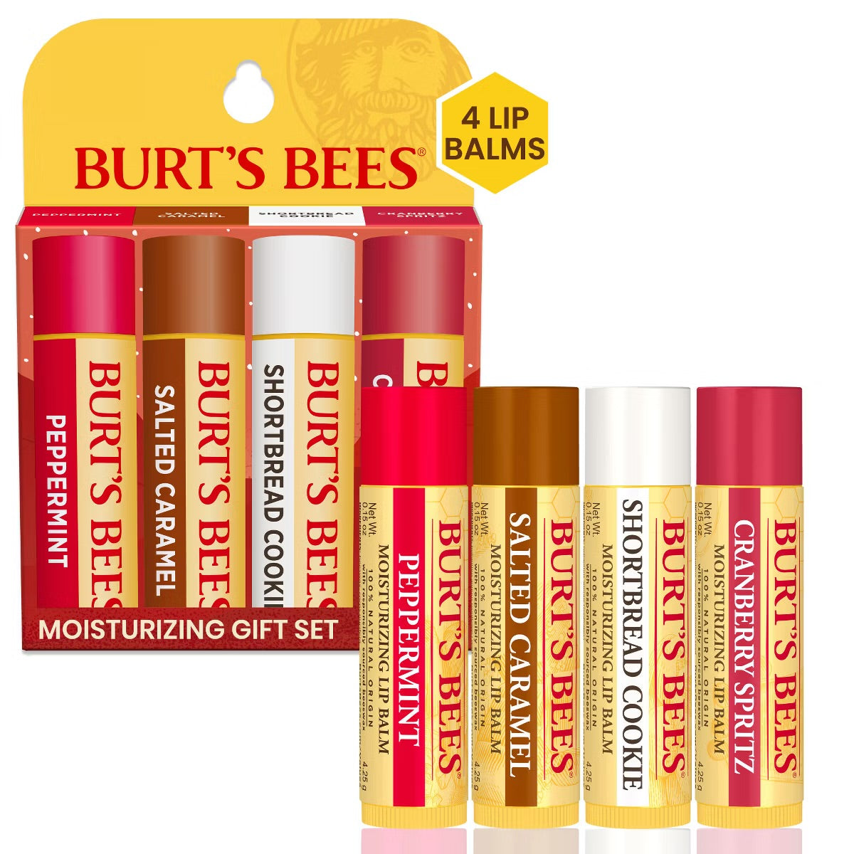 Burt's Bees - Lip Balm Festive Fix Gift Set- 4ct **BAJO-PEDIDO**
