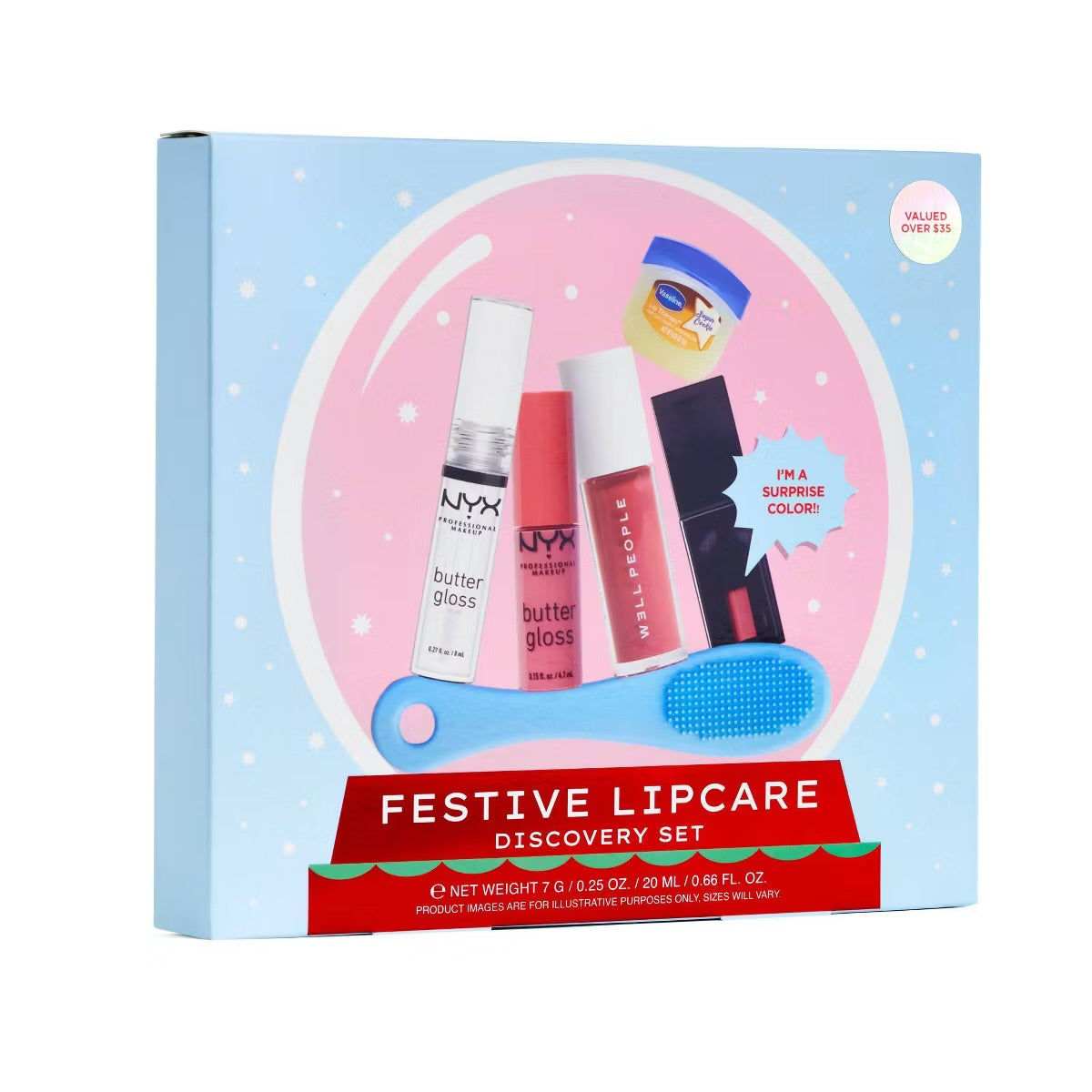 Festive Lipcare - Lip Discovery Set - 6pc