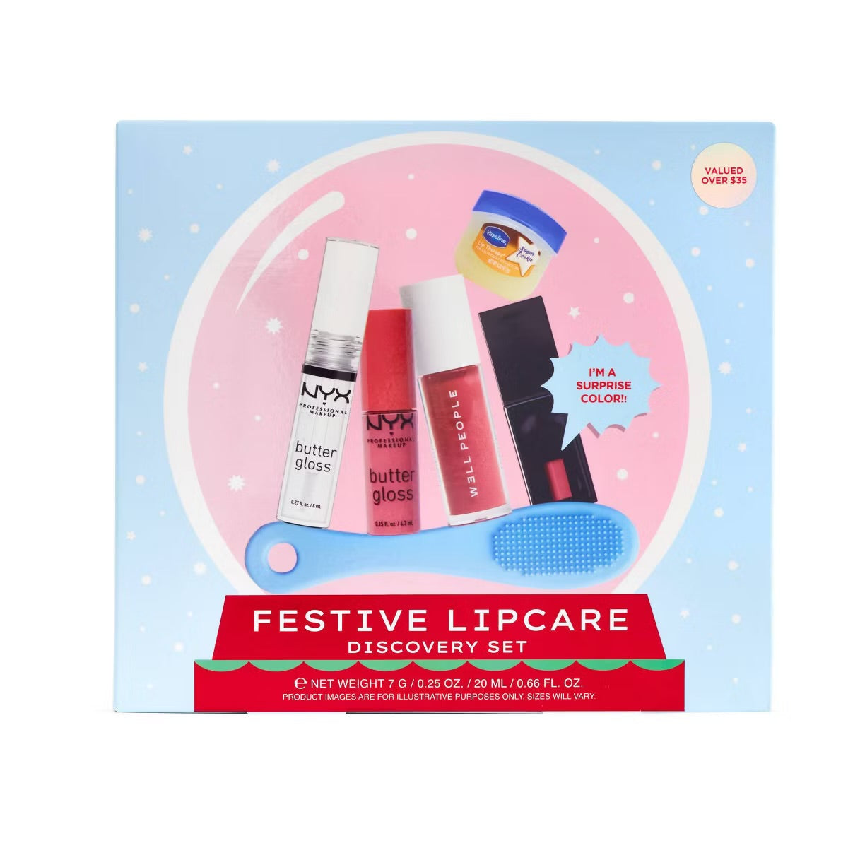 Festive Lipcare - Lip Discovery Set - 6pc