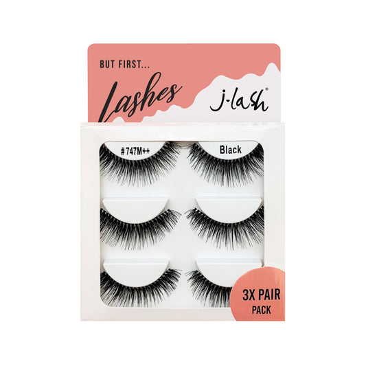 Set de Pestañas Naturales Eyelashes Natural Hair 3 Pairs - Jlash
