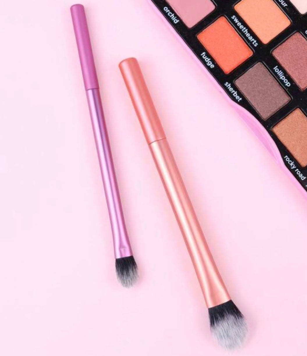 Set de 2 brochas para Sombras de Ojos y Rubor