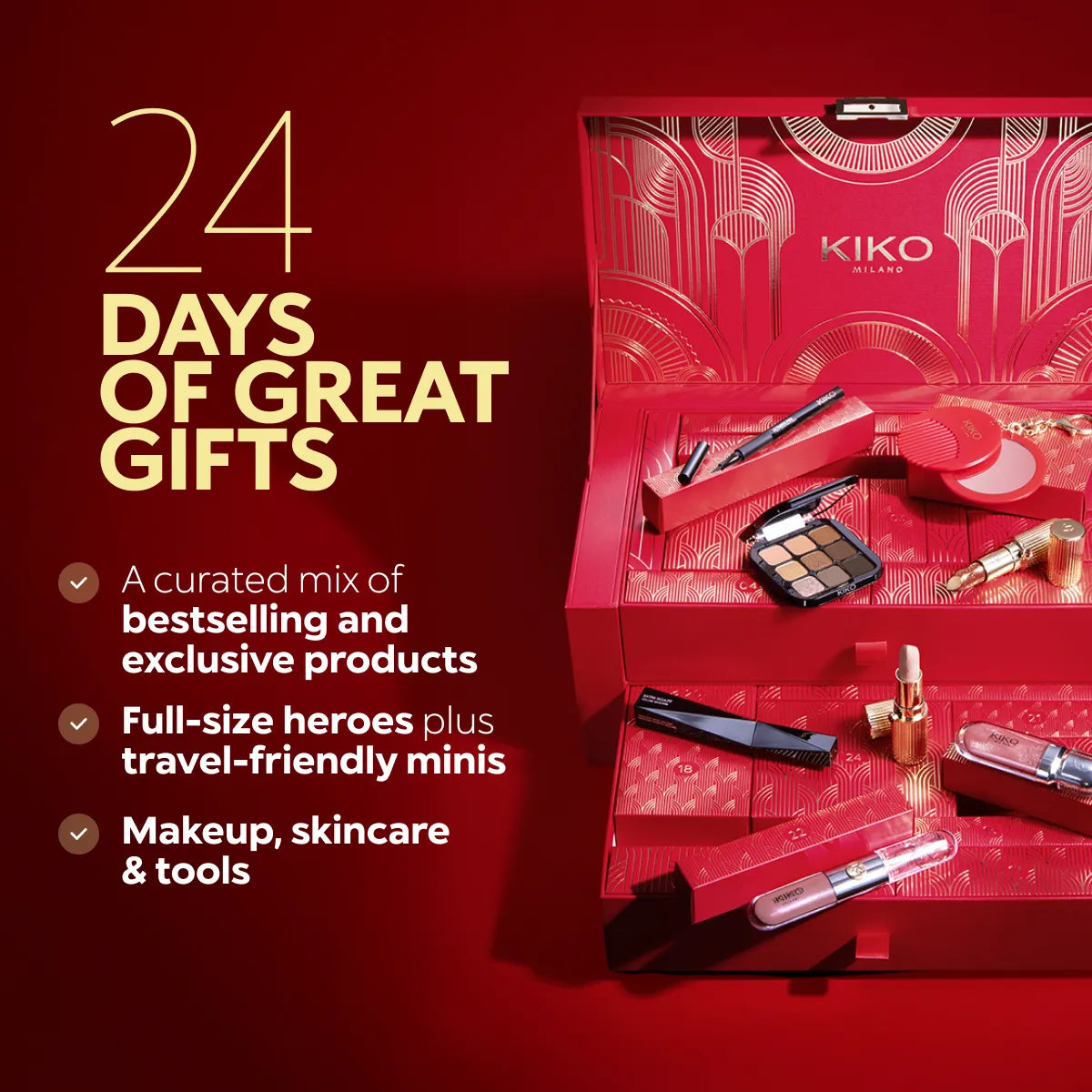 KIKO MILANO - TWIST 'N TWINKLE HOLIDAY ADVENT CALENDAR **BAJO PEDIDO**