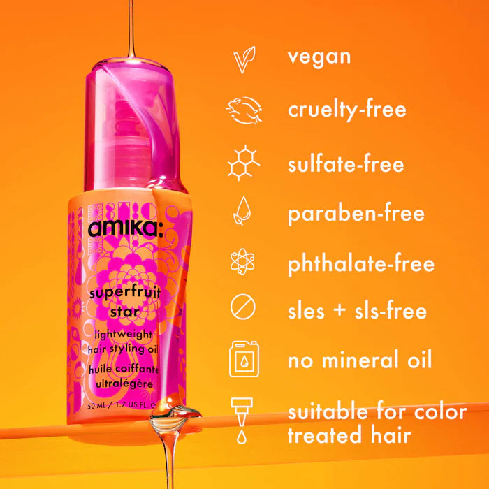 Amika - Mini Superfruit Star Lightweight Hair Styling Oil