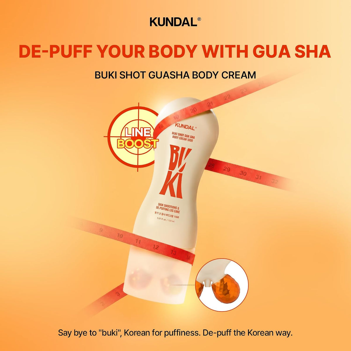 KUNDAL - Buki Shot Gua Sha Body Cream 1000