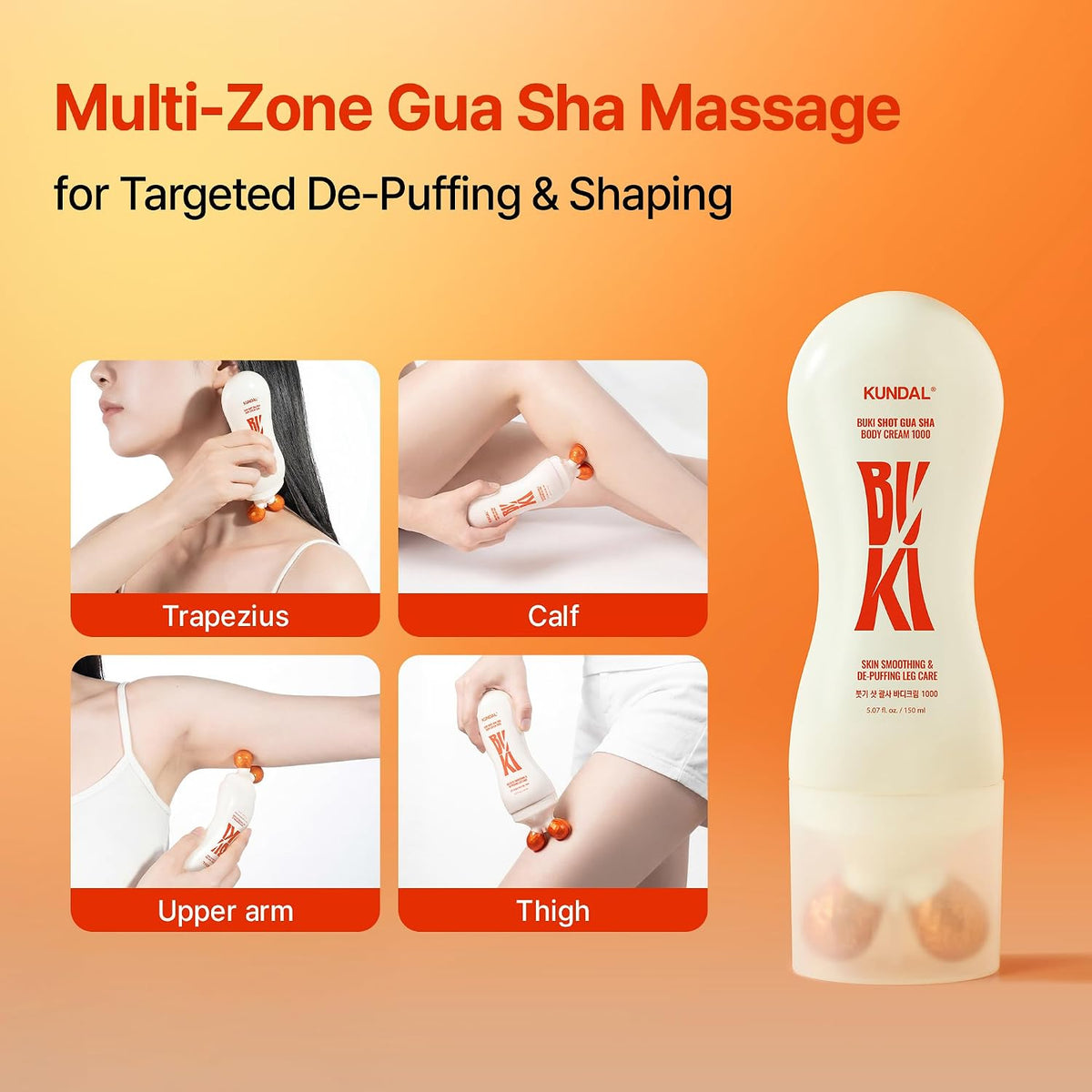 KUNDAL - Buki Shot Gua Sha Body Cream 1000