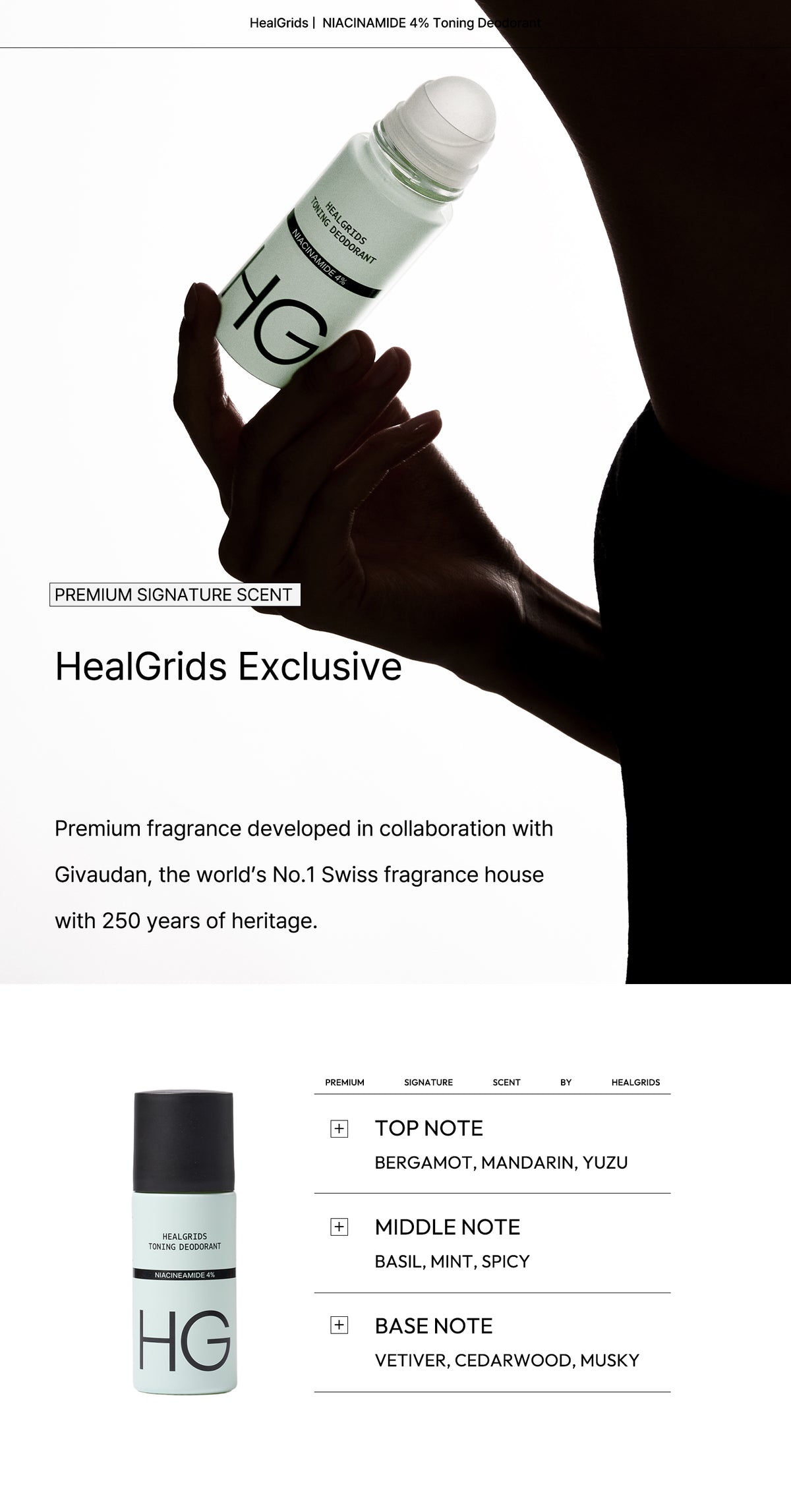 HealGrids - Toning Dedorant Niacinamide 4%