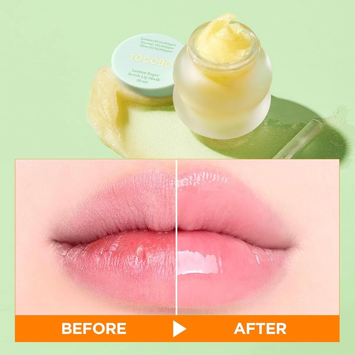 Tocobo - Exfoliante Labial Lemon Sugar Scrub Lip Mask