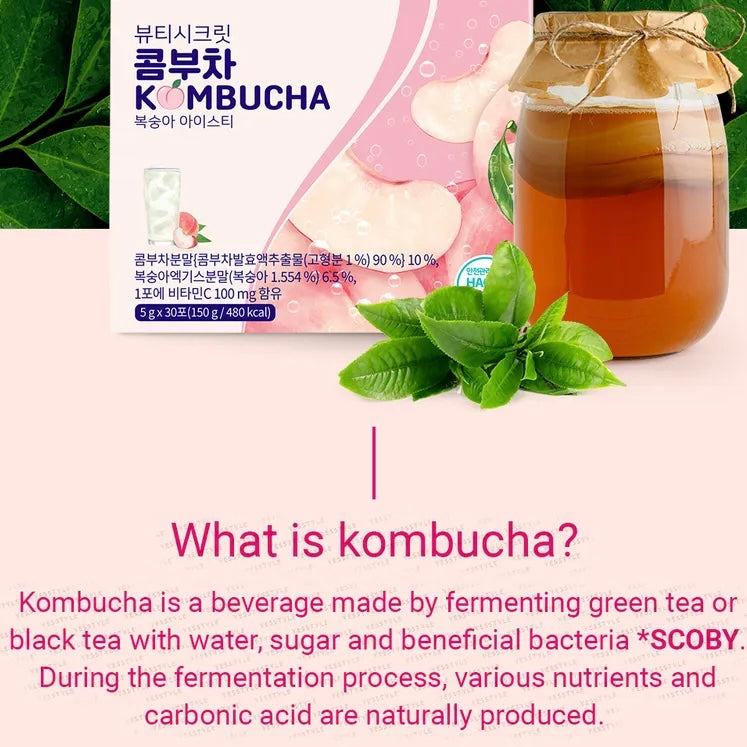 Boto - Suplemento Alimenticio Beauty Secret Kombucha Peach Ice Tea