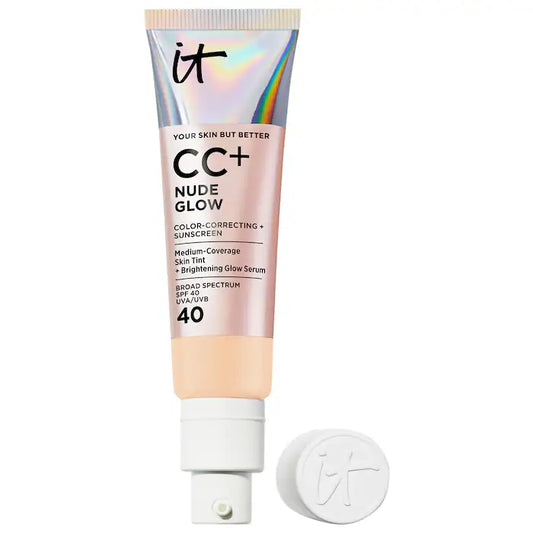IT Cosmetics  CC+ Nude Glow Lightweight Foundation + Glow Serum with SPF 40 and Niacinamide **BAJO-PEDIDO**