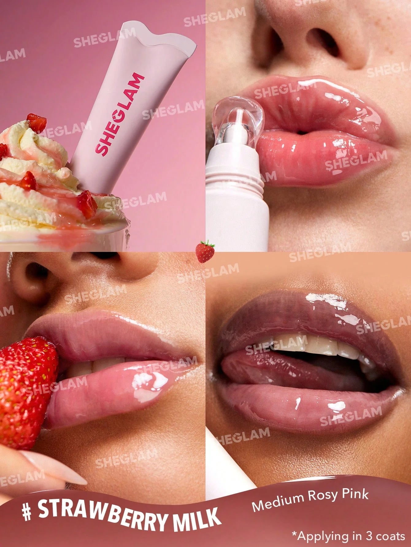 Sheglam - Bálsamo Labial Crystal  Glaze Moisturizing Lip Care