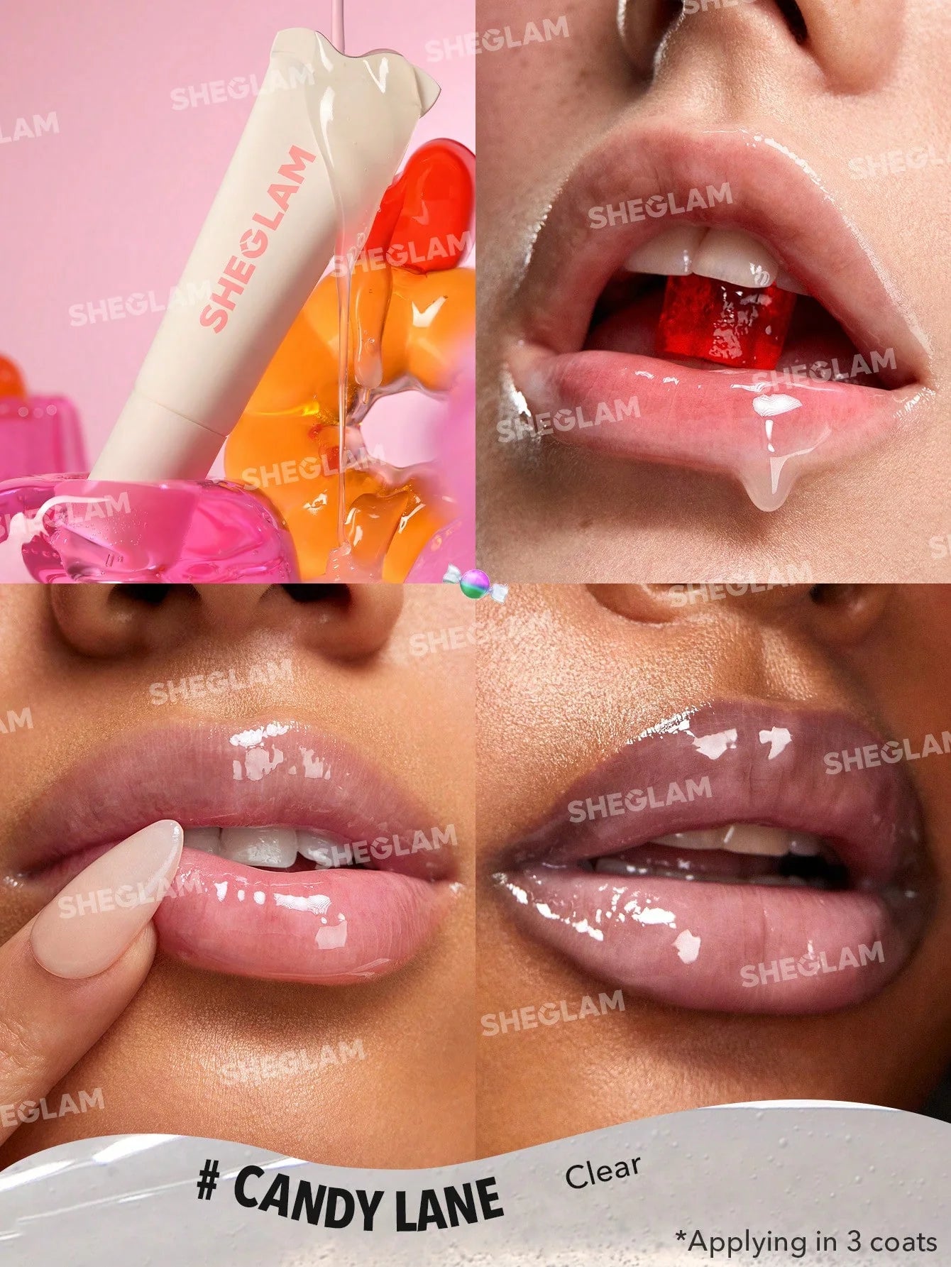 Sheglam - Bálsamo Labial Crystal  Glaze Moisturizing Lip Care