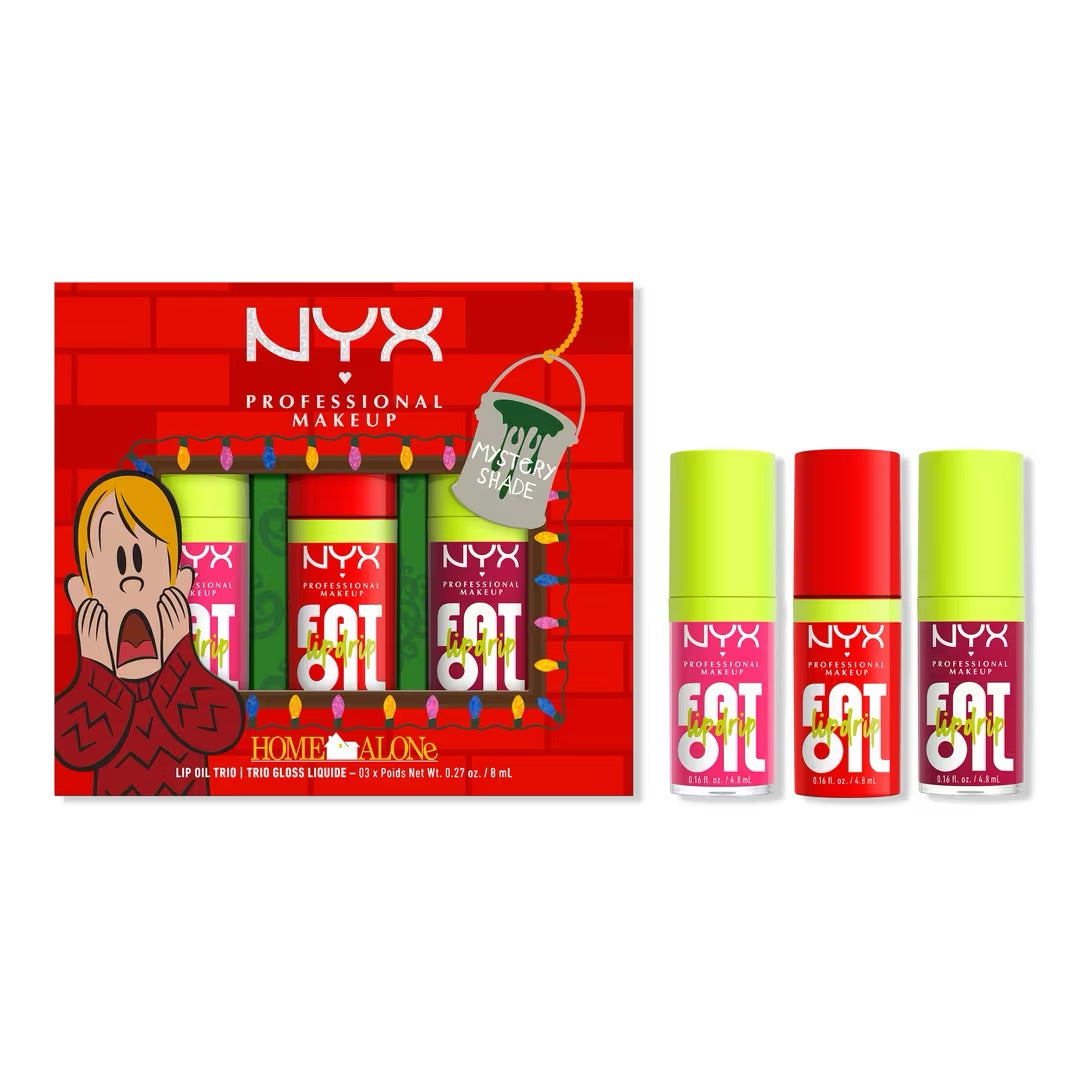 NYX Professional - Limited Edition Home Alone Fat Oil Lip Drip Mystery Trio Holiday Gift